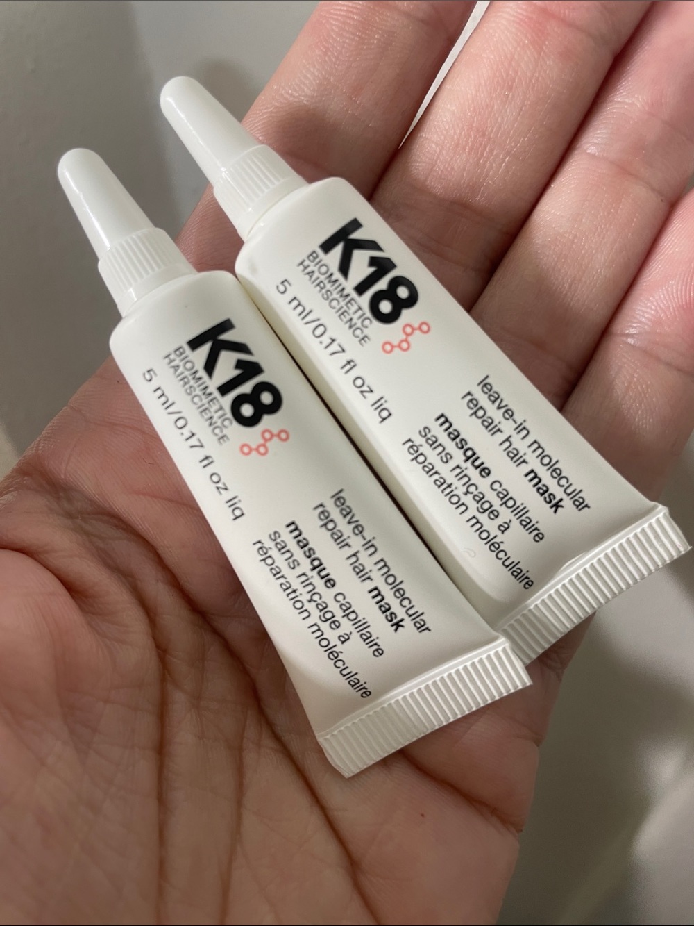 K18 Leave-In Molecular Repair Hair Mask - White (Travel Size)